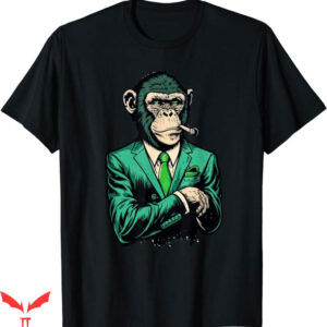 Mob Psycho Monkey T-Shirt Cool Suited Boss Monkey Trending