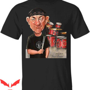 Neil Peart T-Shirt In Loving Memory Drummer Legend Cartoon