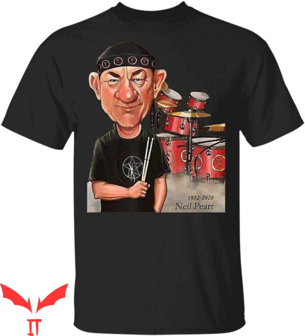 Neil Peart T-Shirt In Loving Memory Drummer Legend Cartoon
