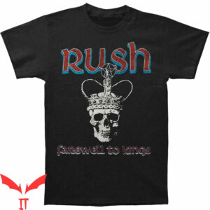 Neil Peart T-Shirt Rush Farewell To Kings Skull Crown