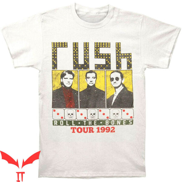 Neil Peart T-Shirt Rush Roll The Bones 1992 Tour Fan