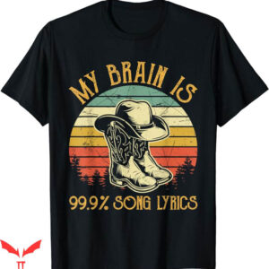 New Order Lyrics T-Shirt My Brain Is 99% Song Lyrics T-Shirt