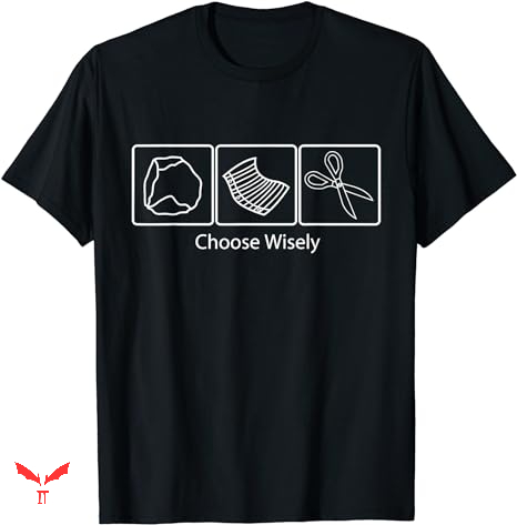 Paper Rock Scissors T-shirt Choose Wisely Paper Rock Scissors T-shirt Choose Wisely