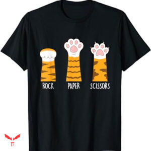 Paper Rock Scissors T-shirt Funny Cute Cat Lovers
