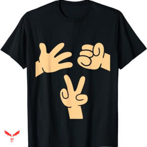 Paper Rock Scissors T-shirt Game Cute