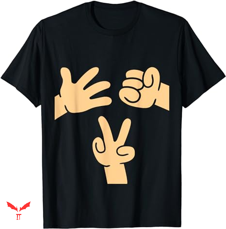 Paper Rock Scissors T-shirt Game Cute Paper Rock Scissors T-shirt Game Cute