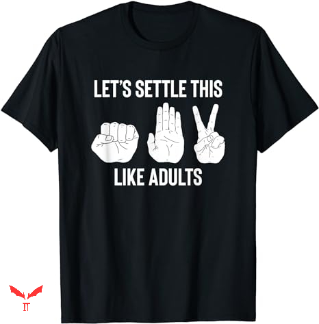 Paper Rock Scissors T-shirt Let's Settle This Paper Rock Scissors T-shirt Let's Settle This