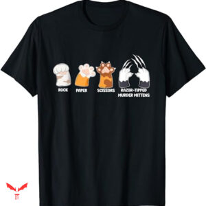 Paper Rock Scissors T-shirt Murder Mittens