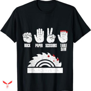 Paper Rock Scissors T-shirt Table Saw Woodworker