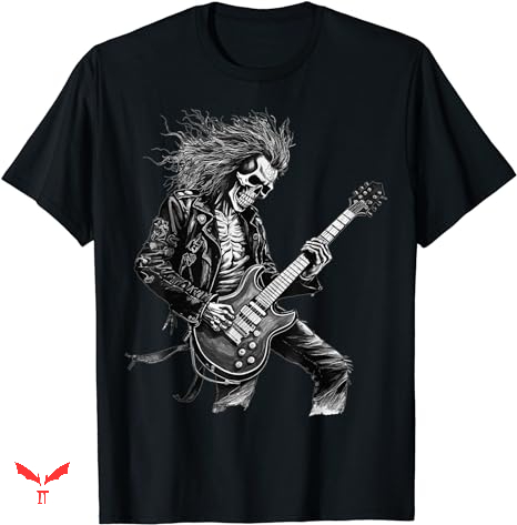 Paramore Tour T-shirt Skeleton Guitar Guy Rock And Roll Paramore Tour T-shirt Skeleton Guitar Guy Rock And Roll