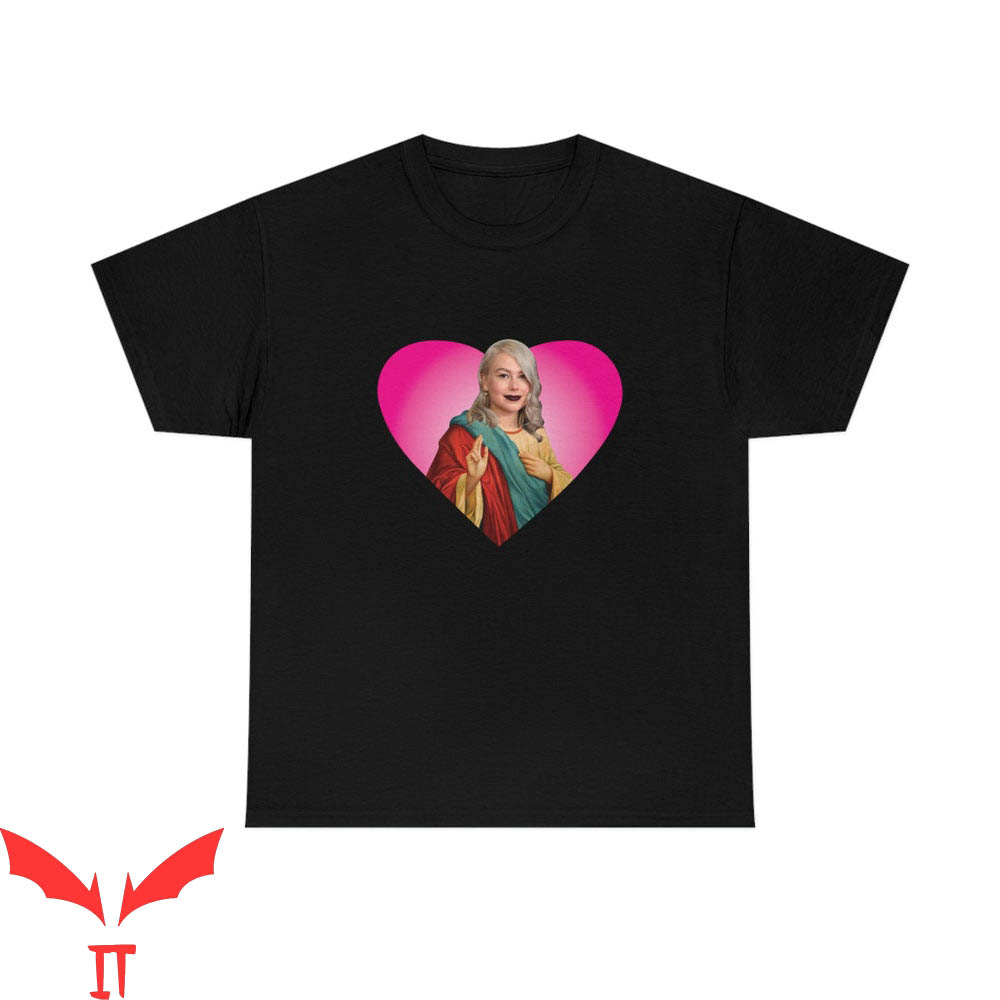 Phoebe Bridgers Rips T-Shirt Pink Hear Moon Song Punisher Phoebe Bridgers Rips T-Shirt Pink Hear Moon Song Punisher