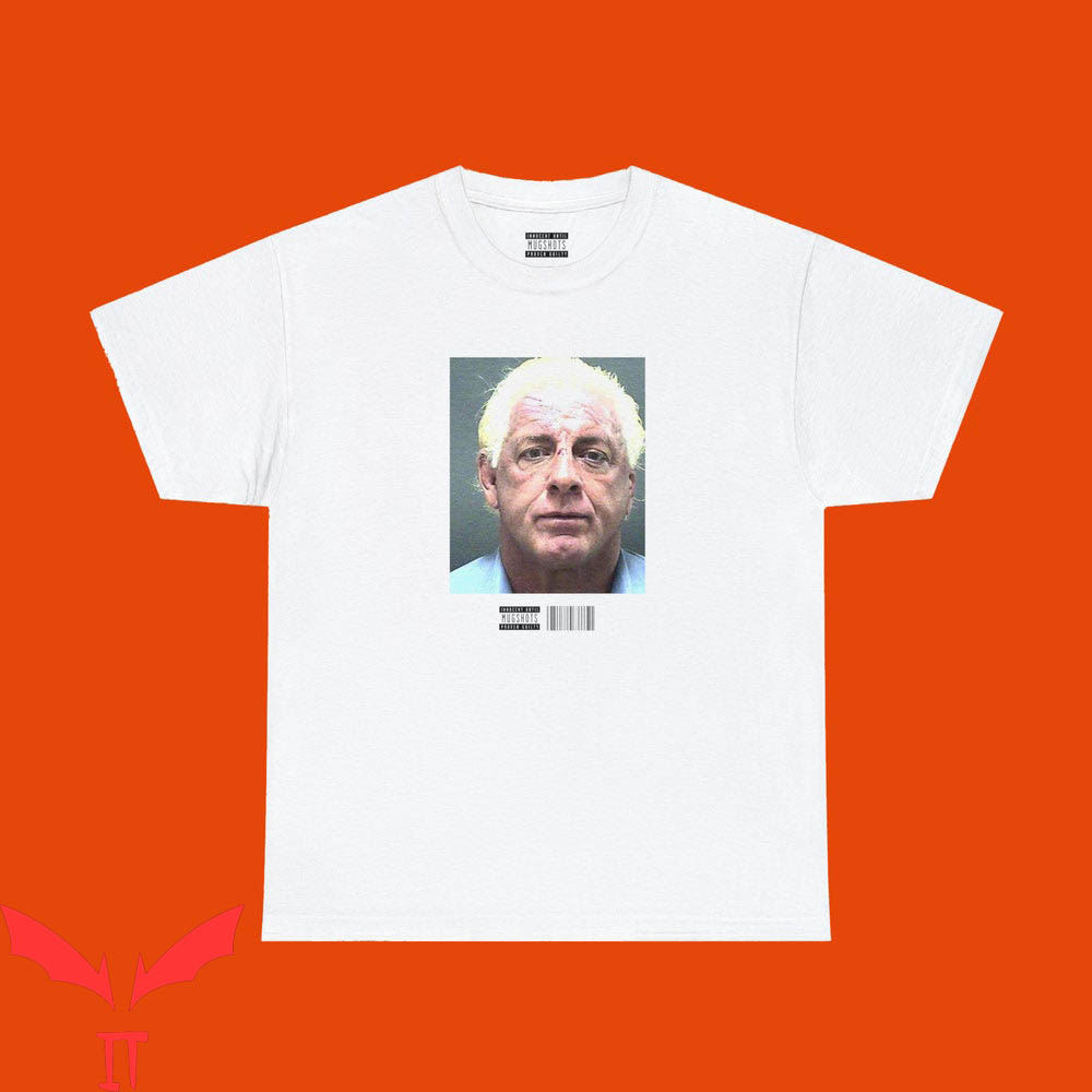 Ric Flair T-Shirt Mugshot The Real World's Champion WWF Ric Flair T-Shirt Mugshot The Real World's Champion WWF