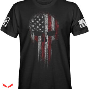 Ride The Lightning T-shirt USA Military American Flag