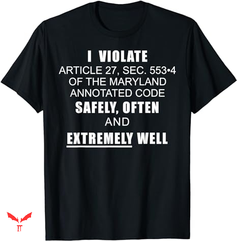 Sec T-shirt Maryland Annotated