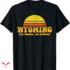 State Of Wyoming T-shirt Funny Vintage Slogan Retro