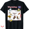 State Of Wyoming T-shirt Map Of Wyoming State