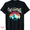 State Of Wyoming T-shirt Mountains State Wildlife