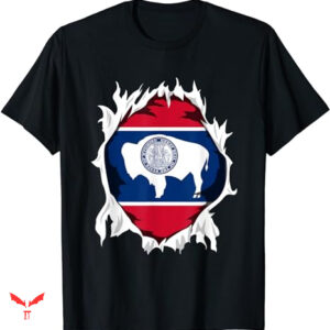 State Of Wyoming T-shirt State Wyoming Flag