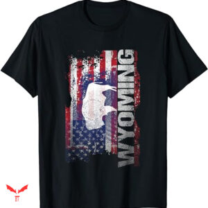 State Of Wyoming T-shirt USA Flag