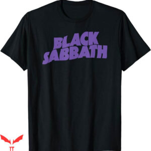 Tony Stark Black Sabbath T-Shirt Purple Logo TShirt Trending