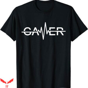 Video Game T-Shirt Gamer Heartbeat T-Shirt Trending