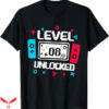 Video Game T-Shirt Level 8 Unlocked Gamer Trending