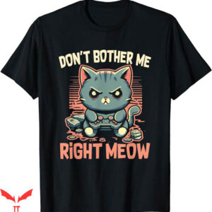 Video Game T-Shirt Meow Video Games Lover T-Shirt Trending