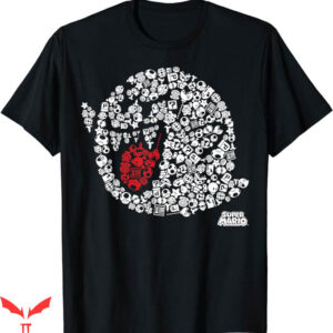 Video Game T-Shirt Nintendo Super Mario Iconic Boo Portrait