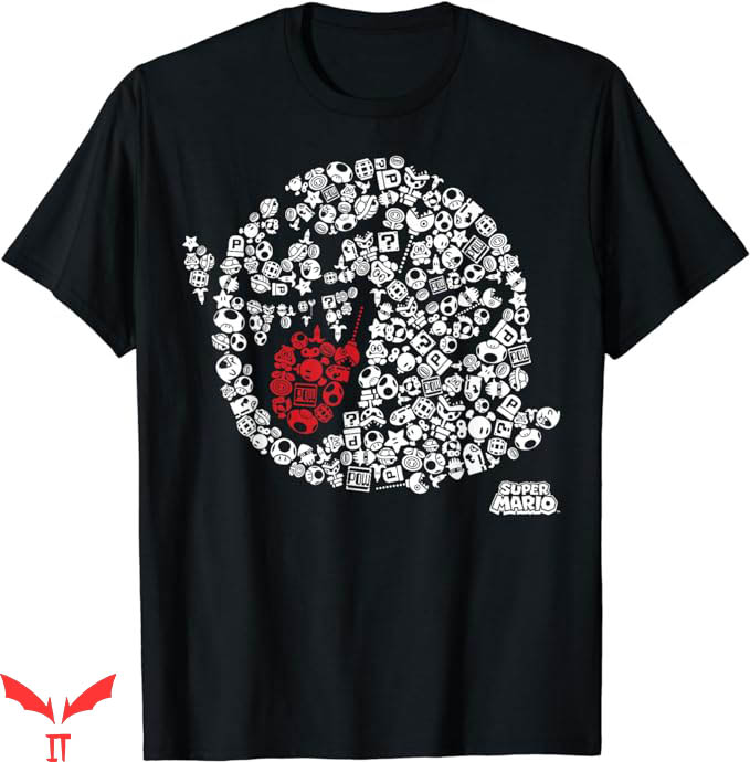 Video Game T-Shirt Nintendo Super Mario Iconic Boo Portrait Video Game T-Shirt Nintendo Super Mario Iconic Boo Portrait