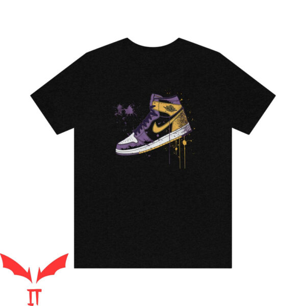 Vintage Lakers T-Shirt Air Jordan 1 Drip Lakeshow Basketball