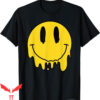 Yellow Smiley T-Shirt Smiling Melted Dripping Face Cute