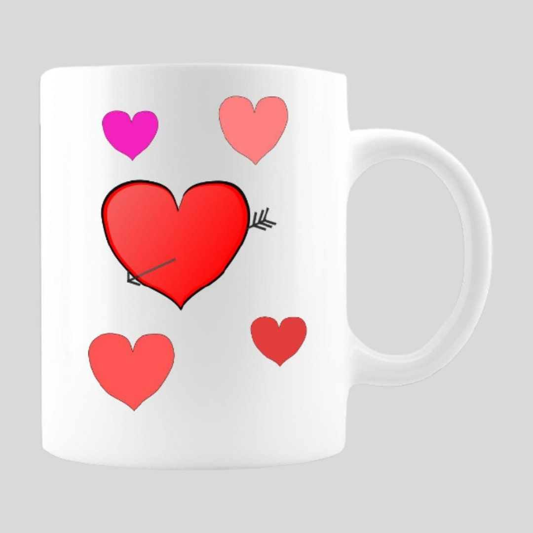 11 oz Valentines Day Hearts Mug 11 oz Valentines Day Hearts Mug
