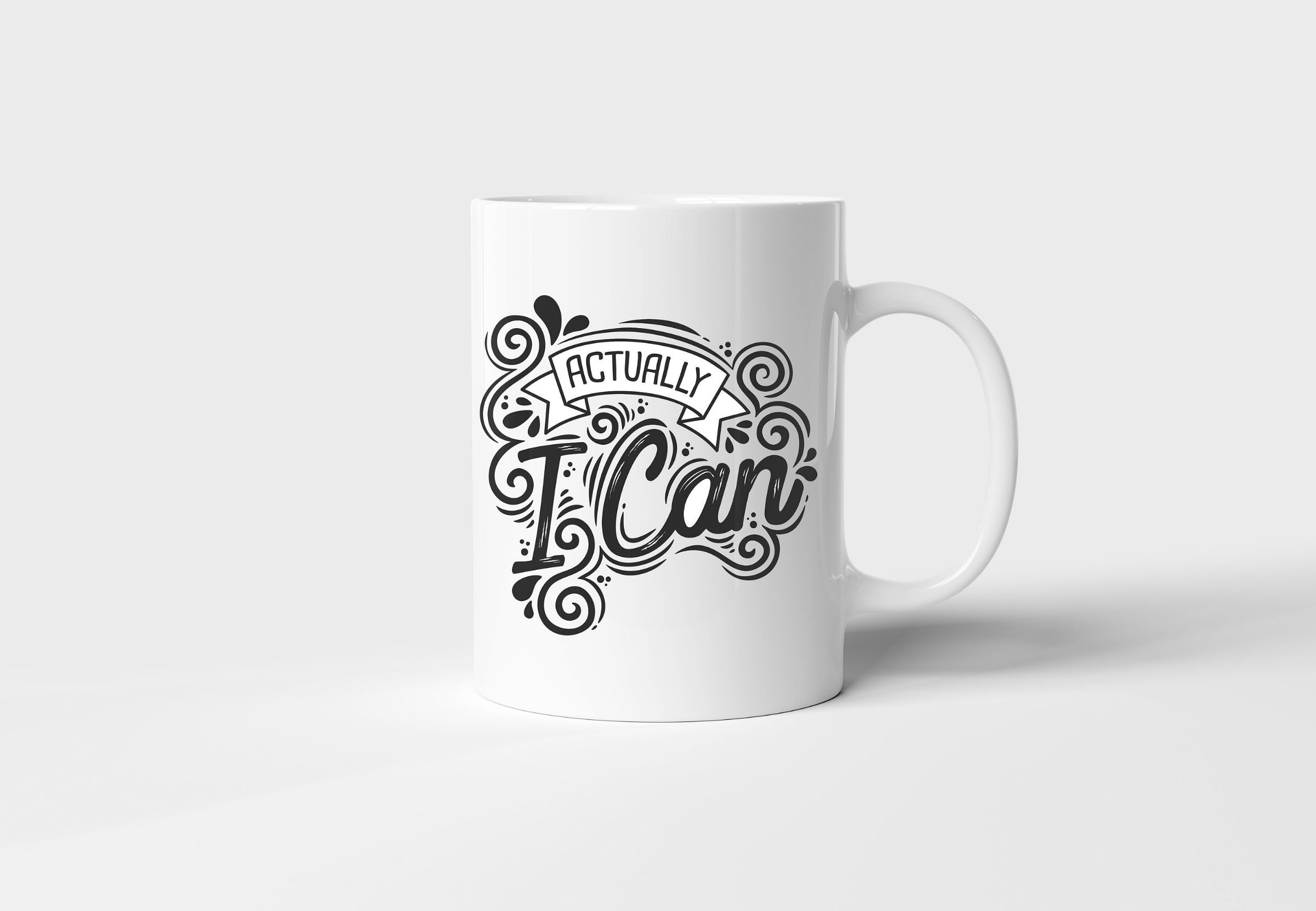 Actually I Can Motivational Inspirational Mug Actually I Can Motivational Inspirational Mug
