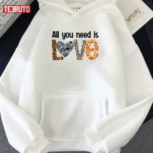 All You Need Is Love Animal Print Unisex Hoodie