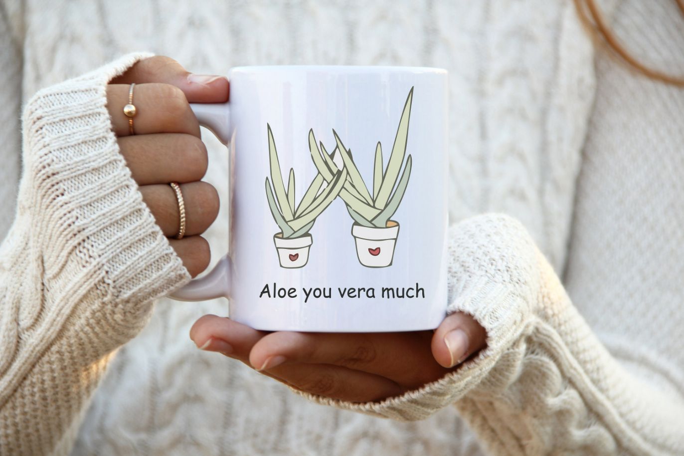 Aloe You Vera Much Valentine Gift For Her Mug Aloe You Vera Much Valentine Gift For Her Mug