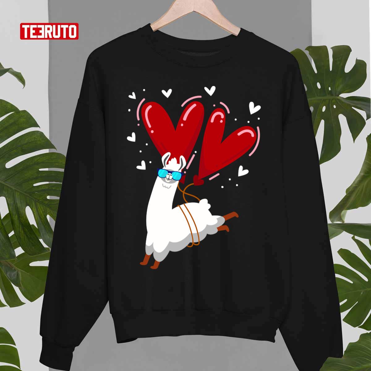Alpaca Heart Love Valentines Day Unisex Sweatshirt Alpaca Heart Love Valentines Day Unisex Sweatshirt
