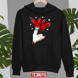 Alpaca Heart Love Valentines Day Unisex Sweatshirt