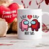 Among Us Valentines Mug