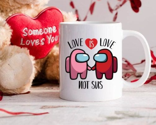 Among Us Valentines Mug Among Us Valentines Mug