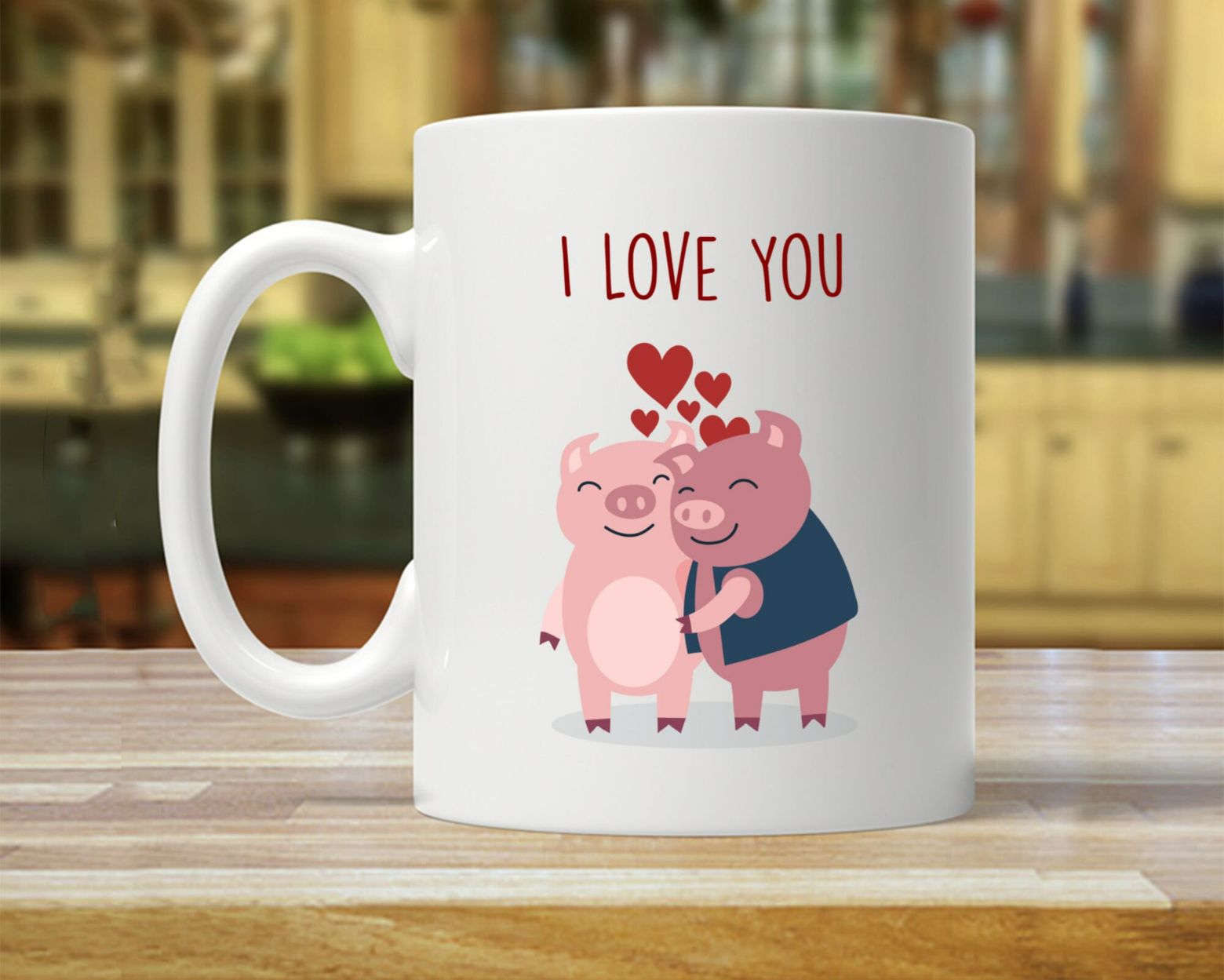 Anniversary Pig I Love You Valentines Day Mug Anniversary Pig I Love You Valentines Day Mug
