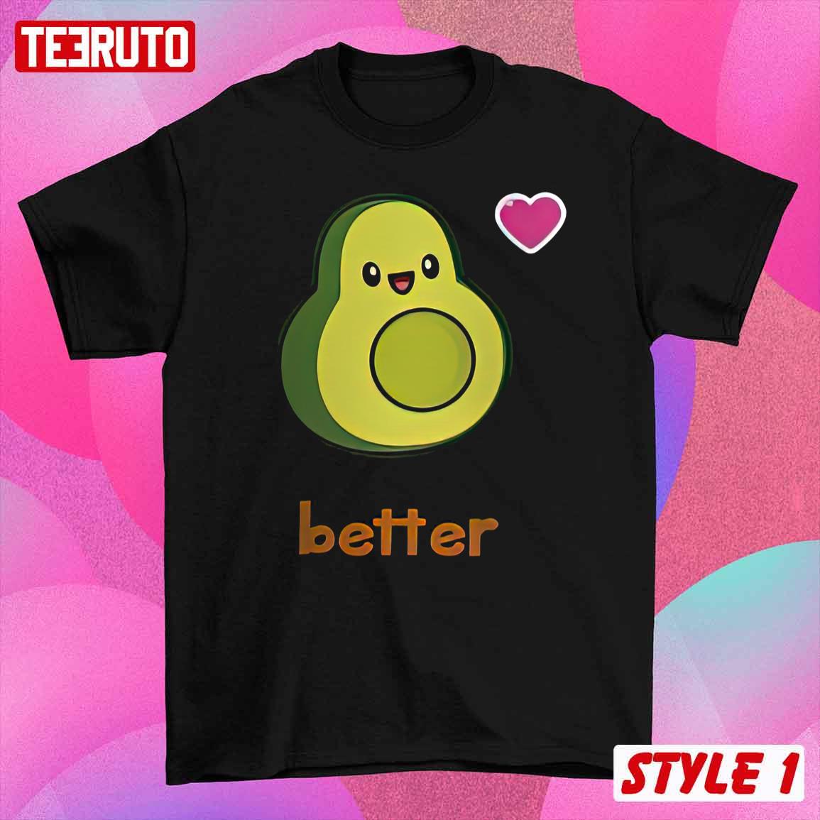Avocado Better Together Couple Matching Valentine T-Shirt Avocado Better Together Couple Matching Valentine T-Shirt