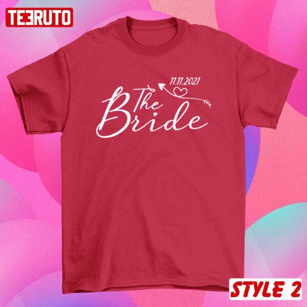 Bachelor Party Groom And Bride Customize Days Matching Couple Valentine T-Shirt