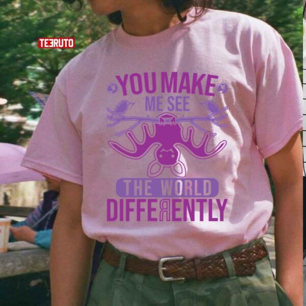 Bat Romantic Love Quote You Make Me See The World Differently Valentine Day Unisex Sweatshirt