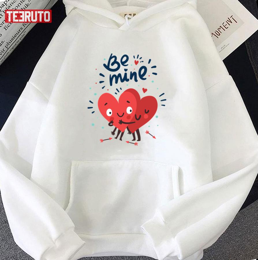 Be Mine Valentine's Day Hearts Unisex Hoodie Be Mine Valentine's Day Hearts Unisex Hoodie