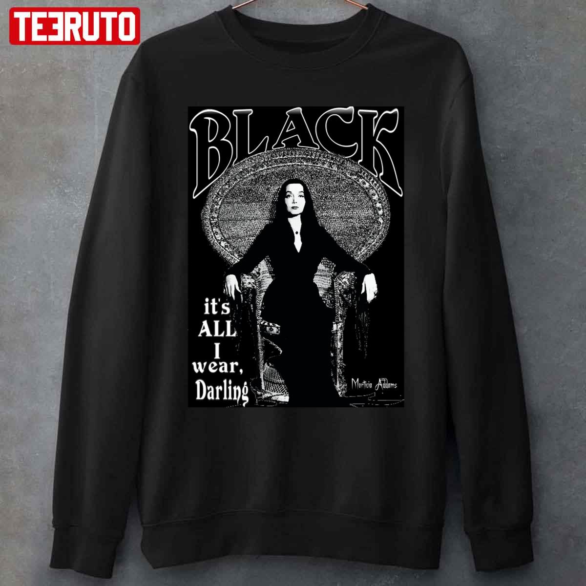 Black Morticia Addams Dark Valentine Unisex T-Shirt Black Morticia Addams Dark Valentine Unisex T-Shirt