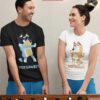 Bluey Family Her Bandit His Chilli Valentine Couple Matching T-Shirt