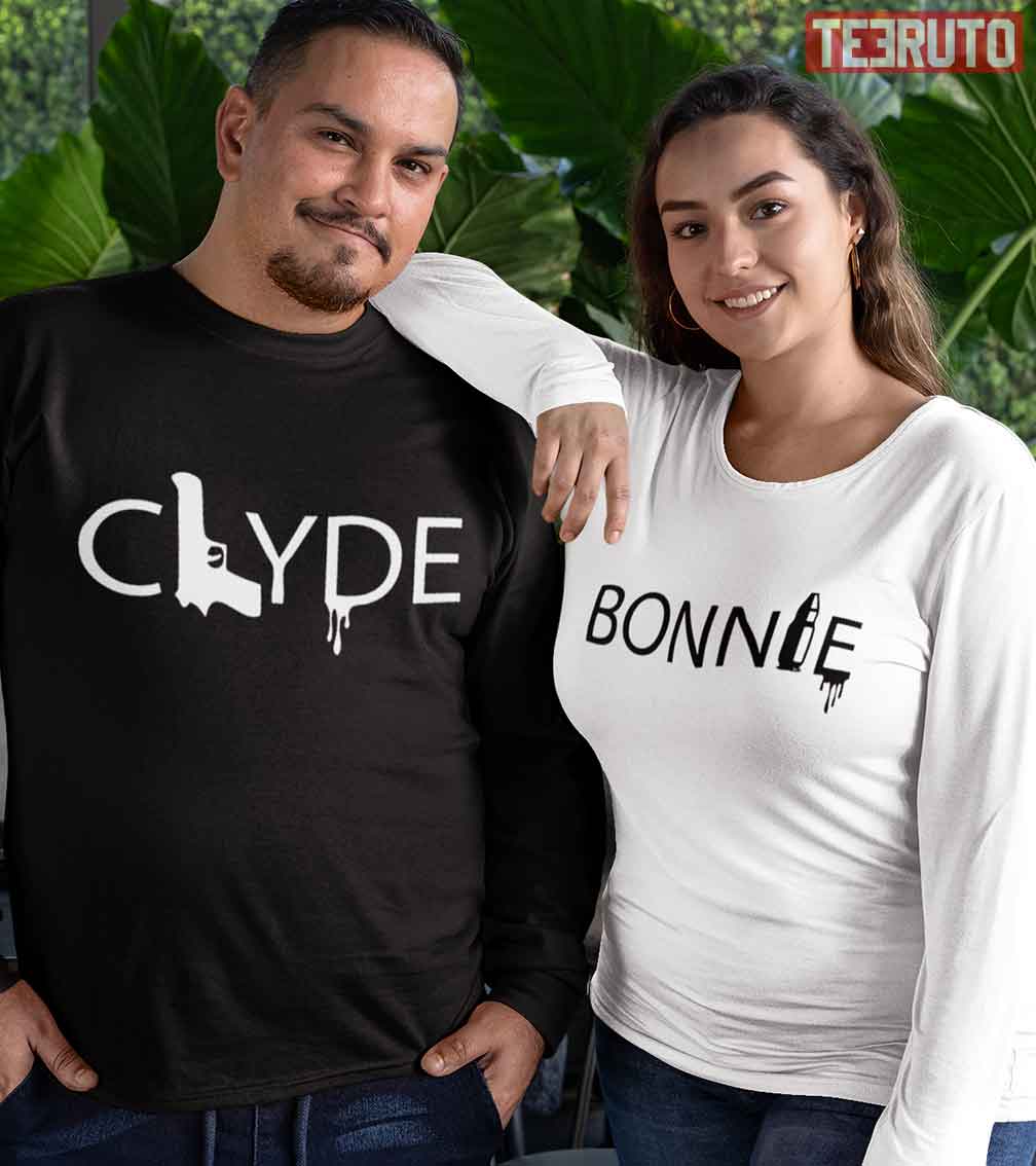 Bonnie and Clyde Valentine Matching Couple Sweatshirt Bonnie and Clyde Valentine Matching Couple Sweatshirt