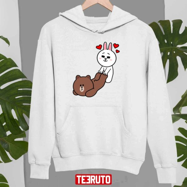 Brown Bear Cony Bunny Rabbit Be My Lover Unisex Sweatshirt