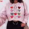 Buffalo Plaid Valentine Leopard Hearts Unisex Sweatshirt