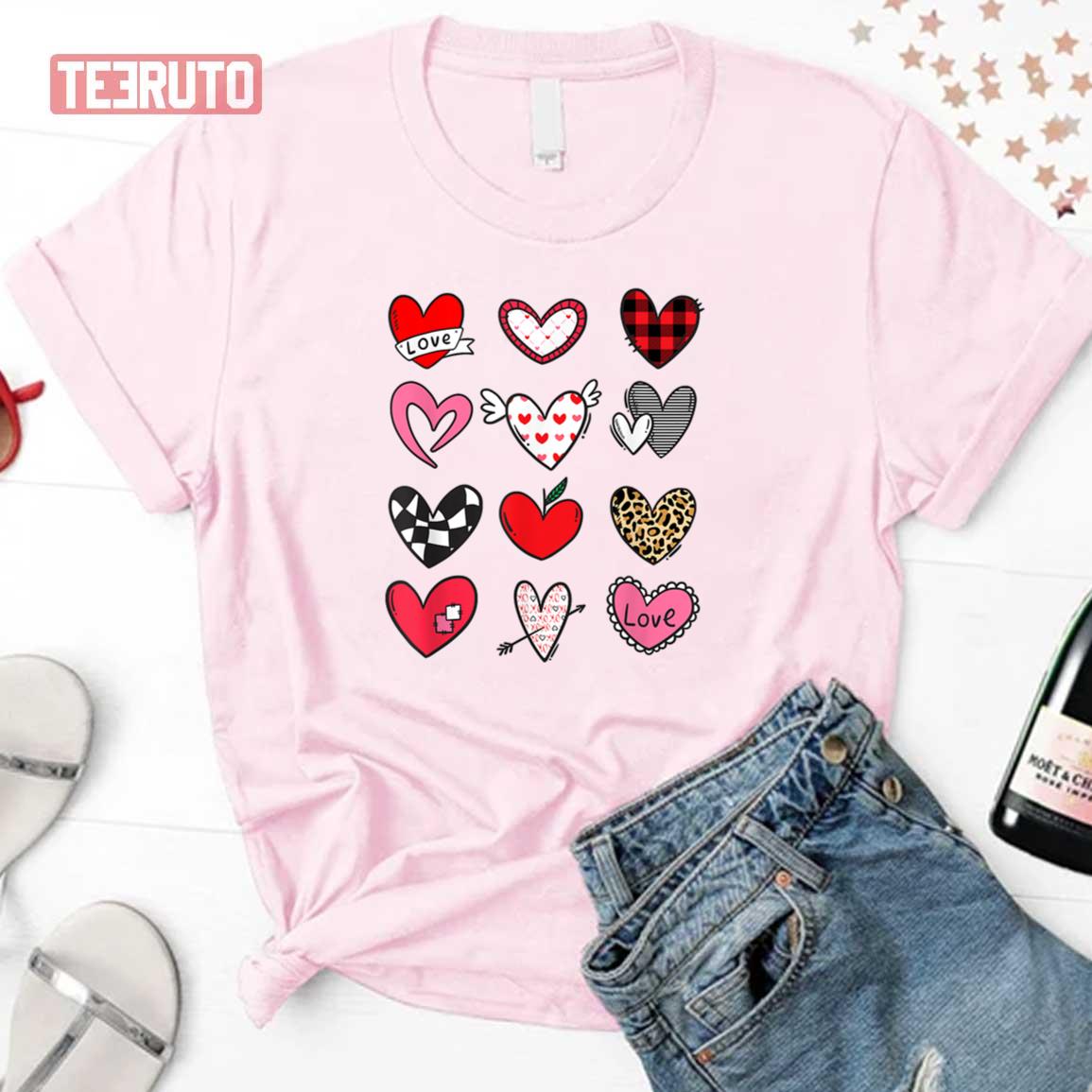 Buffalo Plaid Valentine Leopard Hearts Unisex Sweatshirt Buffalo Plaid Valentine Leopard Hearts Unisex Sweatshirt